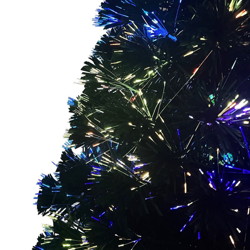 Vidaxl Árbol De Navidad Artificial Y Soporte Fibra Óptica Verde 150 Cm_5