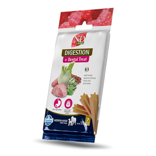 N&amp;D Quinoa Canine Dental Treat Digestão Raças Médias/Máximas 100g 7 unidades