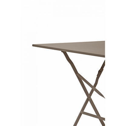 Mesa De Jardín Plegable Bistrot Cuadrada 2 Personas Gris 70x70cm- Mobiliario De Jardín_2
