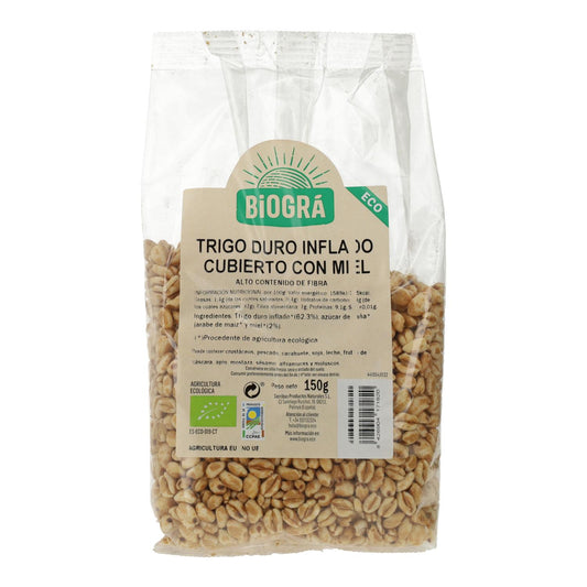 Trigo tufado com mel BIO Biogrà 150 g