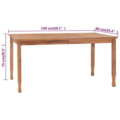 Vidaxl Conjunto De Comedor Para Jardín 7 Piezas Madera Maciza De Teca_2