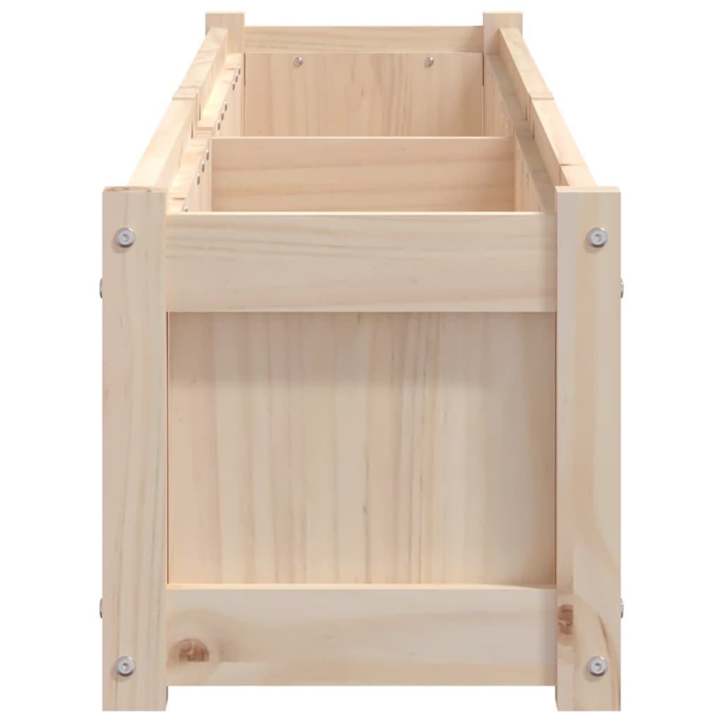 Jardinera De Madera Maciza De Pino 180x31x31 Cm_5