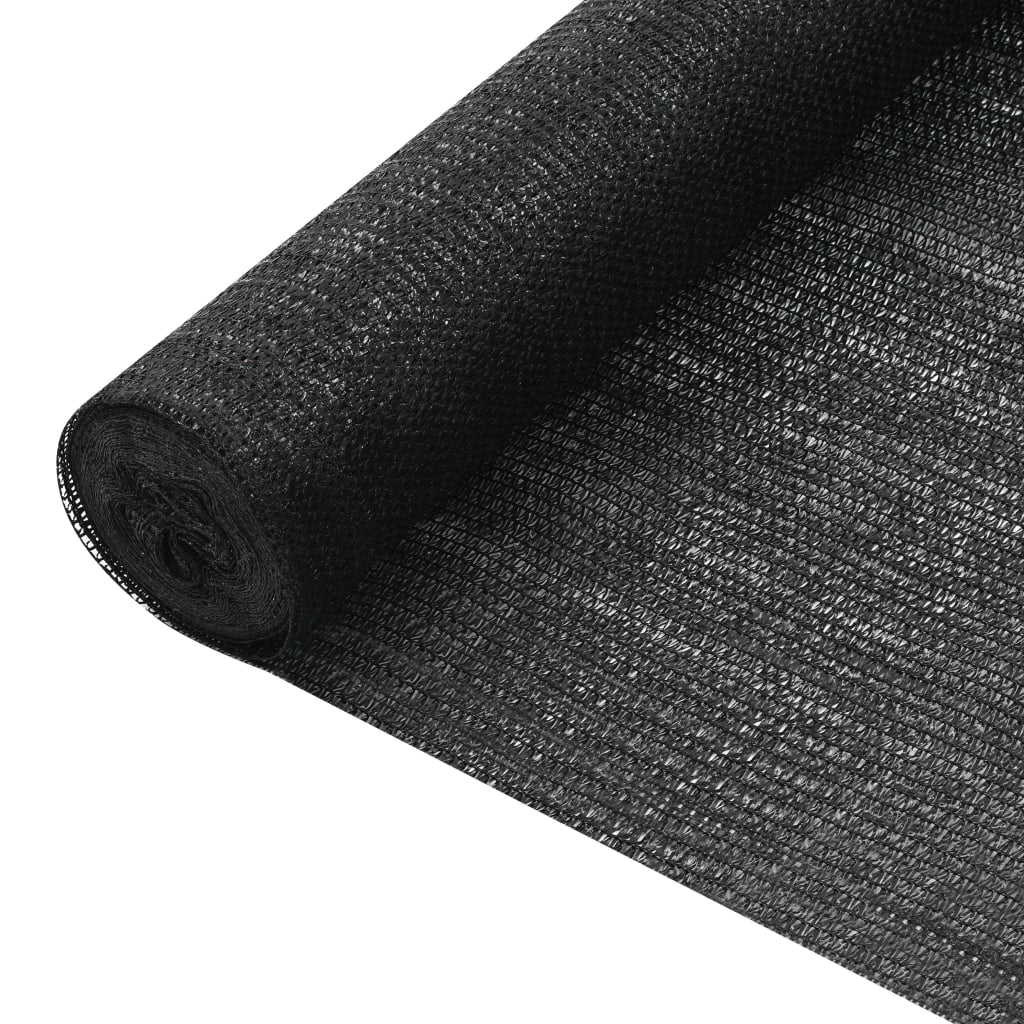 Vidaxl Red De Privacidad Hdpe Negro 1,5x25 M 75 G/m²_0