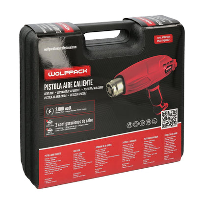 Pistola Aire Caliente 2000 Watt. 2 Potencias Con  Accesorios. Decapador, Pistola Decapar Aire Caliente