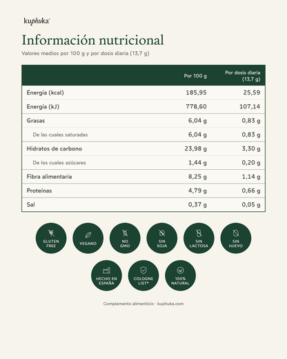 Greens en Polvo con Más de 70 Ingredientes, 30 Dosis, Sabor Manzana/Vainilla, 411 g Kuphuka_5