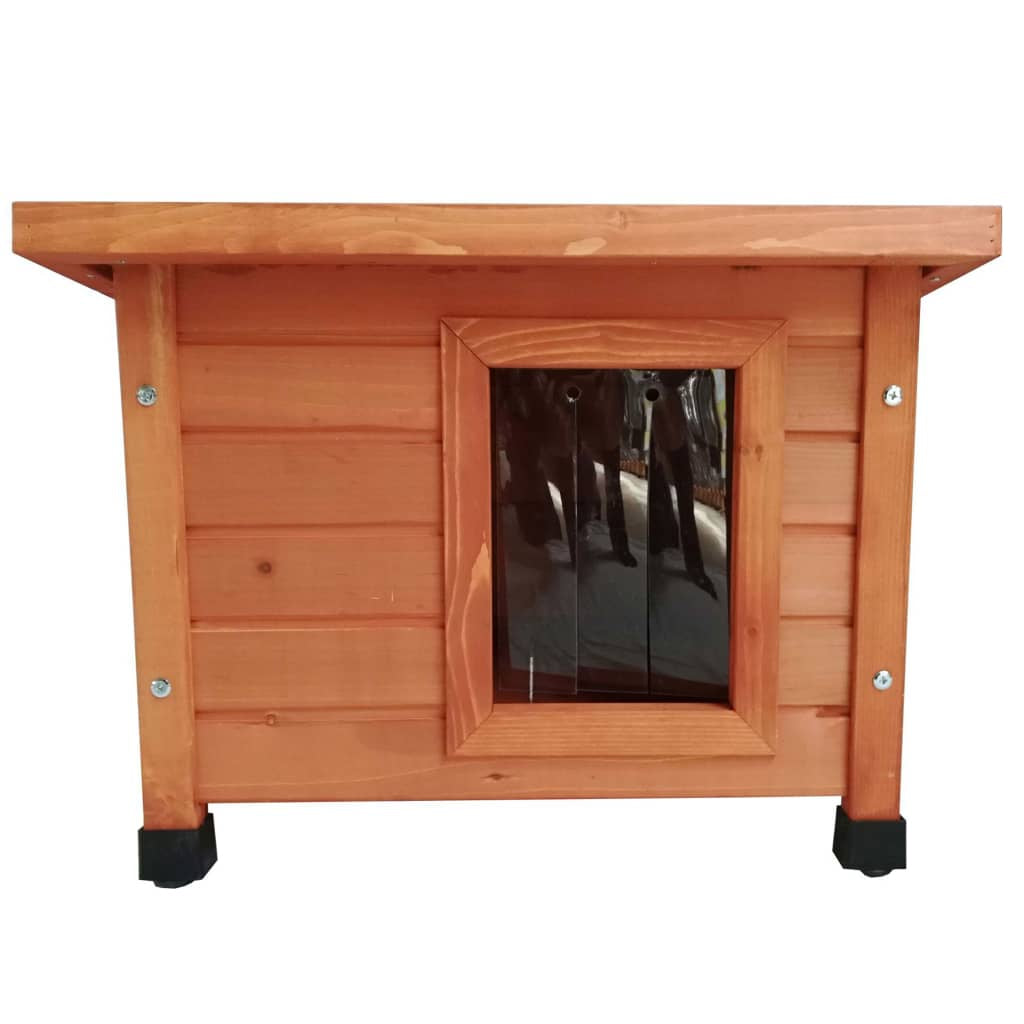 @pet Casa De Exterior Para Gatos Madera Marrón 57x45x43 Cm_0