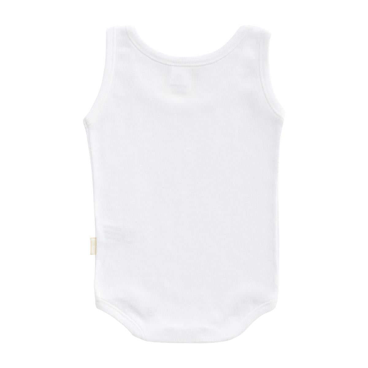 Body desmangado sport en color blanco talla 18