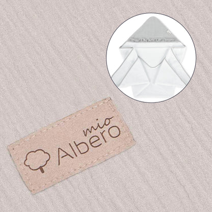 Maxicapa De Baño Para Bebés Cotton Color Gris_1