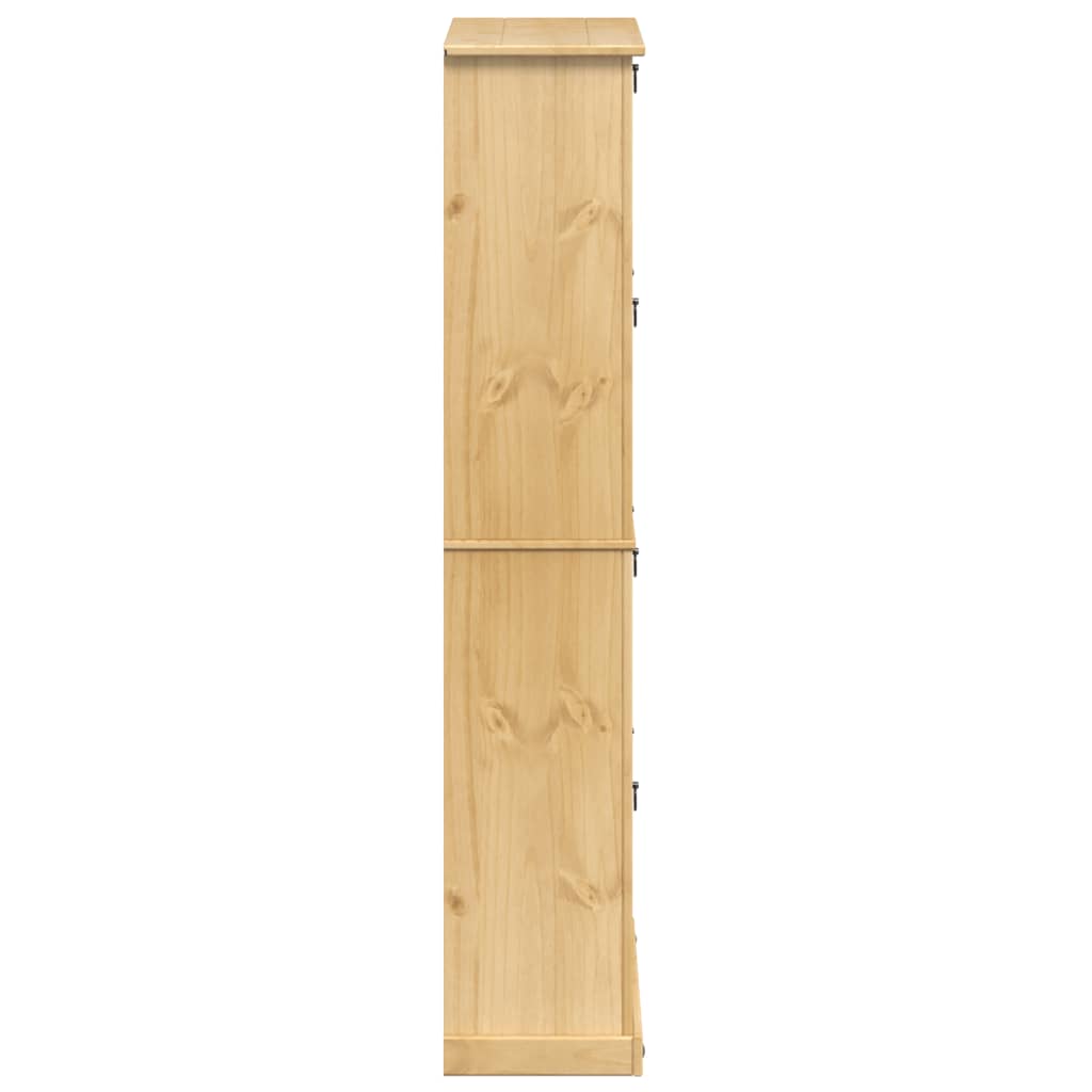 Mueble Zapatero Corona Madera Maciza De Pino 99x32x163,5 Cm / Vetonek_4