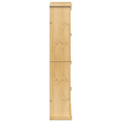 Mueble Zapatero Corona Madera Maciza De Pino 99x32x163,5 Cm / Vetonek_4