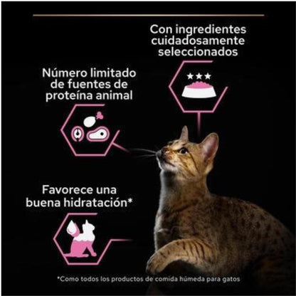 Pro Plan gato adulto Delicate Mousse rico em peru Purina 85g