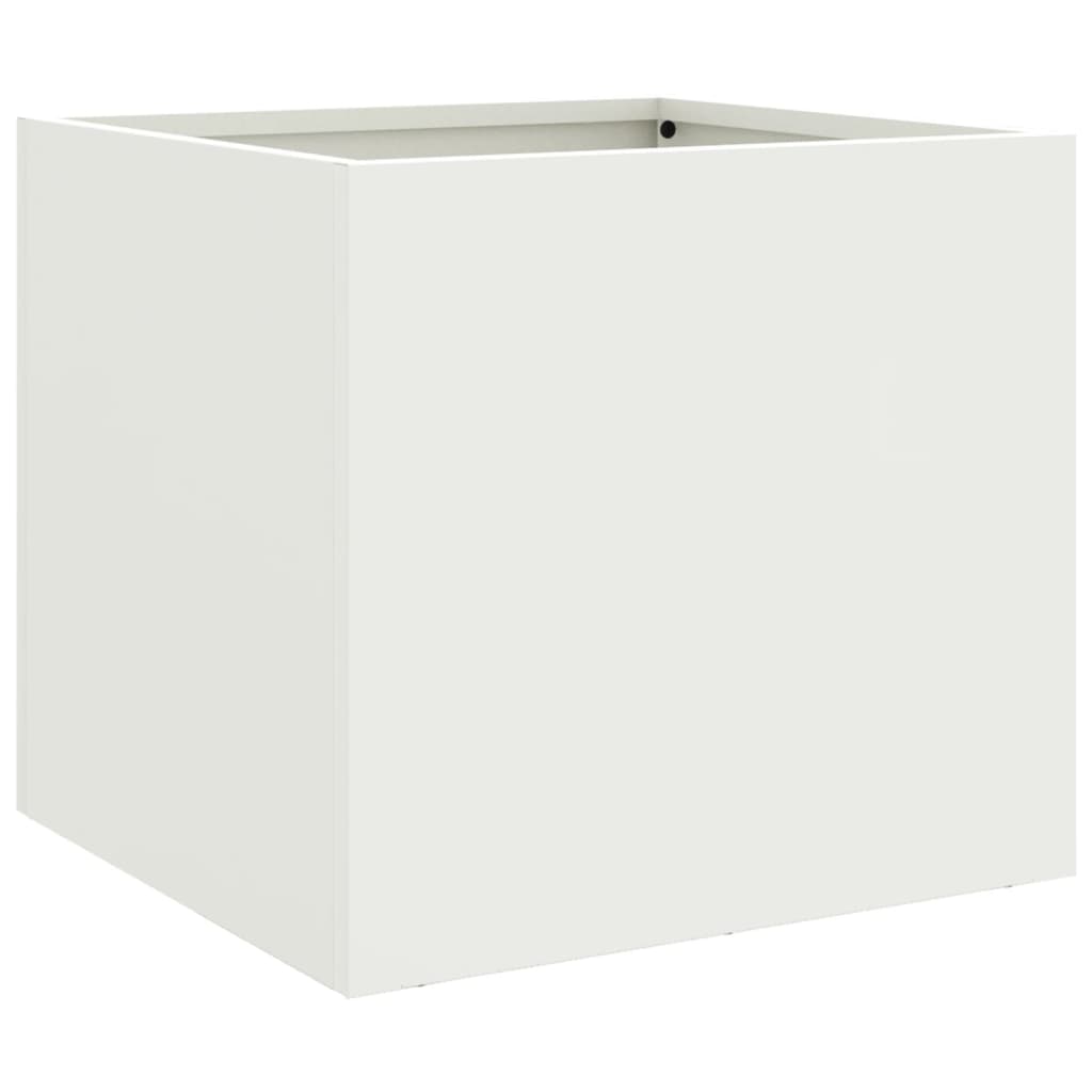 Jardinera Acero Blanco 32x30x29 Cm_0