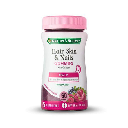 Cabelo, Pele e Unhas 60 Gomas Nature's Bounty