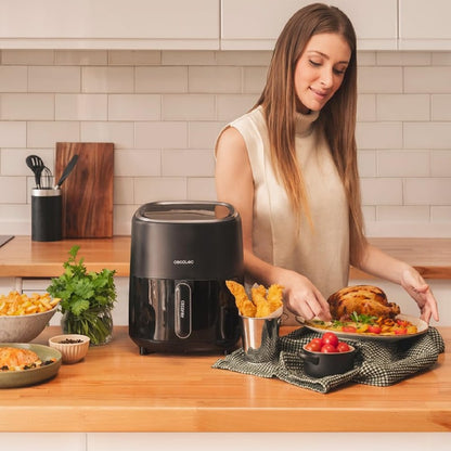 Freidora De Aire Sin Aceite De 3,5 L Cecofry Fantastik 3500, Air Fryer 1200 W, Digital, Táctil, Tecnología Perfectcook, Diseño Moderno Y Compacto, 9_1