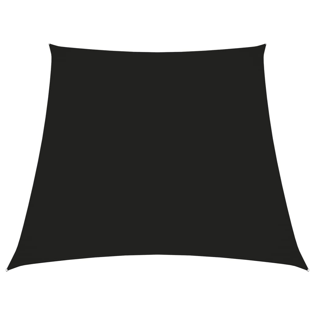 Vidaxl Toldo De Vela Trapezoidal De Tela Oxford Negro 3/4x3 M_0
