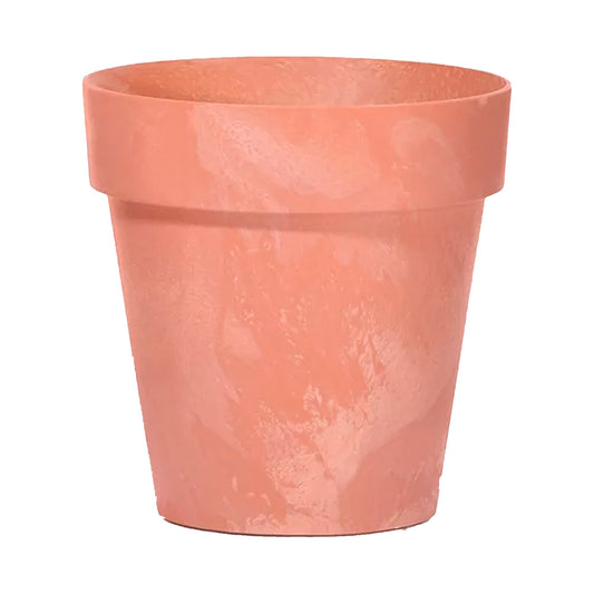 Maceta Cube Beton Effect 1,2l., Dimensiones (mm) 140x140x124, Color Terracota_0