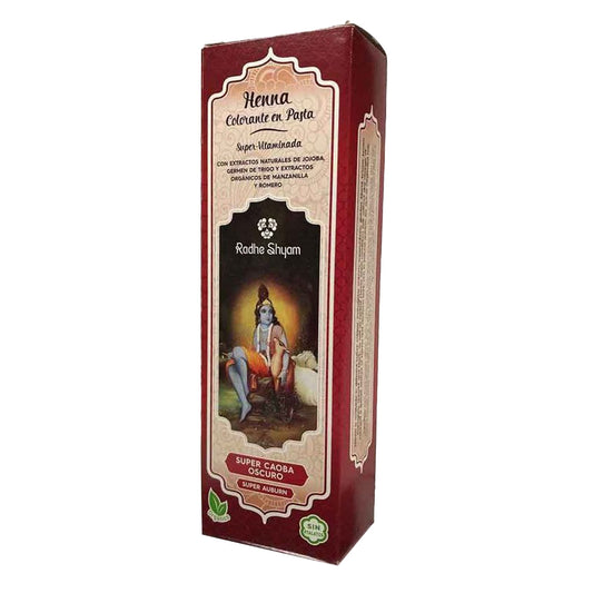 Pasta de Henna Super Dark Mahogany 200 ml Radhe