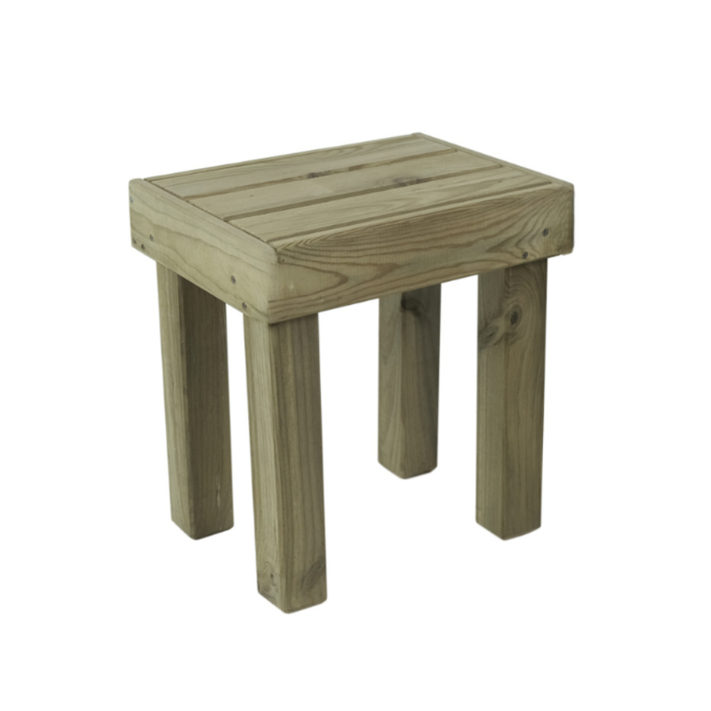 Banco Korudeck De Madera Tratada Para Jardín Vidahuerto 45x33x50 Cm._0