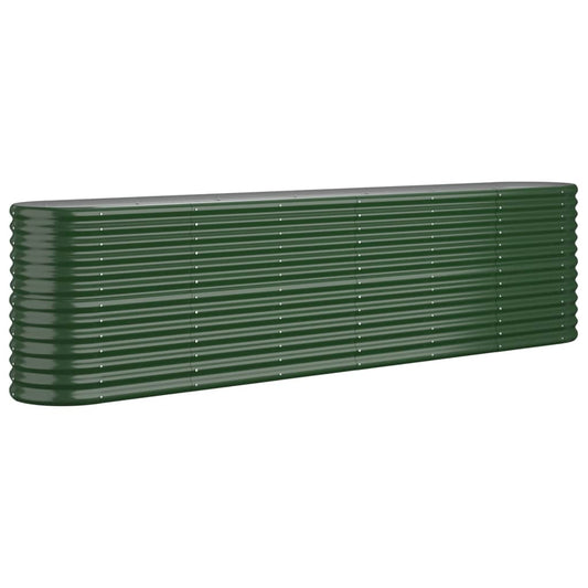 Jardinera Arriate Acero Galvanizado Verde 260x40x68 Cm_0