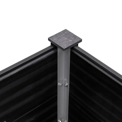 Arriate Elevado De Wpc Gris 200x100x91 Cm_4