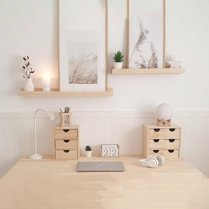 Well Home - Miniblock 3 Cajones En Madera De Pino