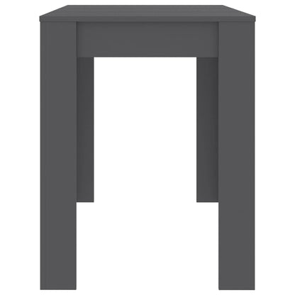 Mesa De Comedor De Aglomerado Gris 120x60x76 Cm_3