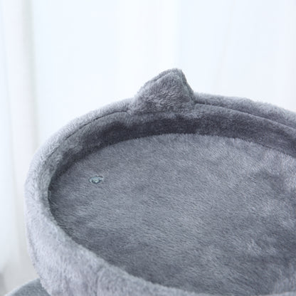 Pawhut Árbol Rascador Para Gatos 104 Cm Con Plataformas Refugio Postes De Sisal_3