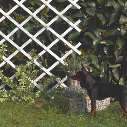 Treliça extensível em PVC 0,5x1,5 m branca Trelliflex Nortene