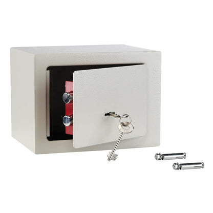 Hi Caja Fuerte De Hotel Con 2 Llaves Acero Blanco 23x17x17 Cm_0