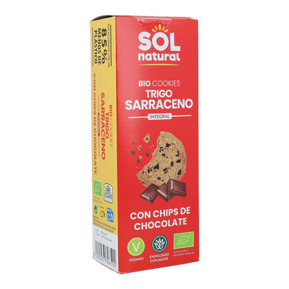 Bolachas Biológicas de Trigo Sarraceno e Chocolate Sol Natural 170g