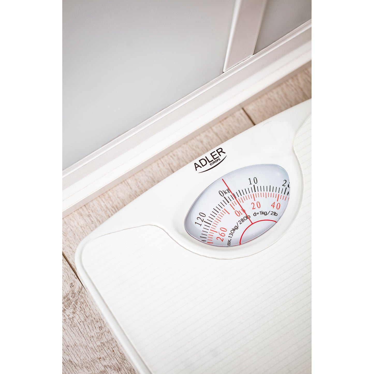 Báscula Analógica De Baño, Precisión, Mecánica, Medición Hasta 130 Kg, Sin Pilas, Fácil Uso Adler Ad8151w Blanco_3
