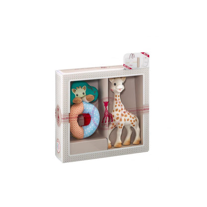 O meu primeiro conjunto Sophie the Giraffe e chocalho Sense &amp; Soft