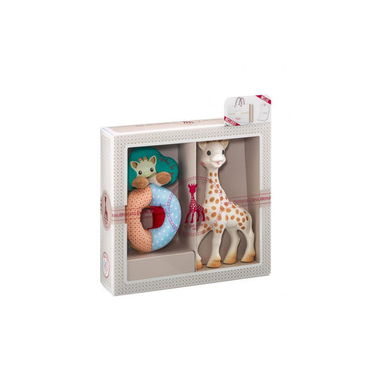O meu primeiro conjunto Sophie the Giraffe e chocalho Sense &amp; Soft
