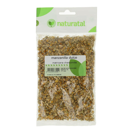 Flor de Camomila Doce 1ª (Matricaria Chamomilla) Naturatal 30Gr