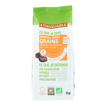 Grãos de Café Premium Peru Verde Ouro BIO Ideas Comércio Justo 1kg