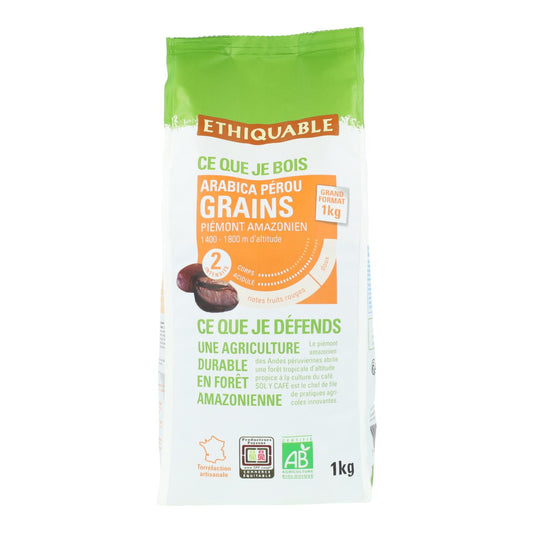 Grãos de Café Premium Peru Verde Ouro BIO Ideas Comércio Justo 1kg