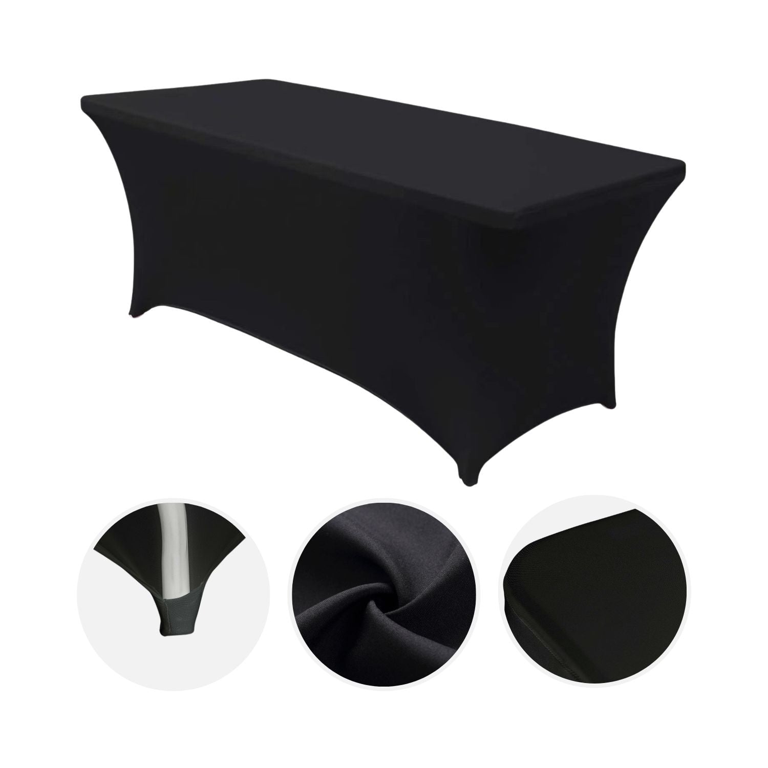 Mesa Plegable 150cm Blanca + Funda Catering 7house_2