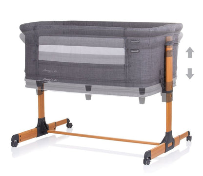Cuna De Colecho Y Parque Mommy´n Me Graphite Wood_3
