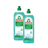 Embalagem de 2 detergentes para máquina de lavar louça Frosch de 750 ml com alecrim