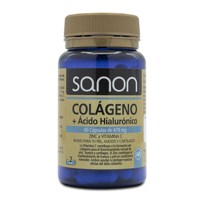 Colagénio + Ácido Hialurónico SANON 60 cápsulas de 479mg FR