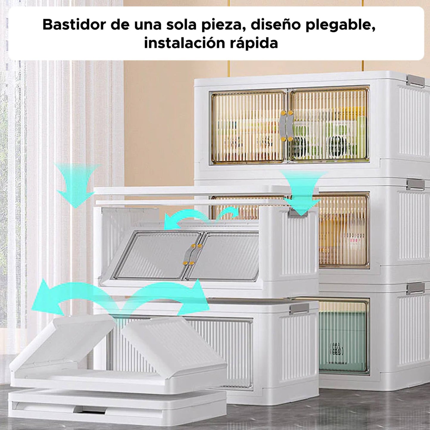 Joybos - Armario De Almacenamiento Doble Blanco_5