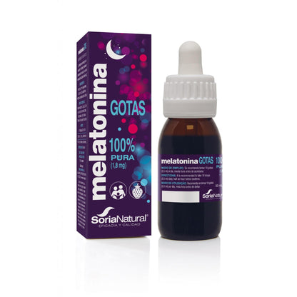 Gotas de Melatonina 100% Pura Soria Natural 50 ml 