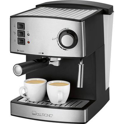 Cafetera Express 15 Bares Café Espresso Y Cappuccino Vaporizador Para Espumar Leche Clatronic Cla-es3643 Plata_0
