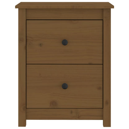 Mesitas De Noche 2 Uds Madera De Pino Marrón Miel 50x35x61,5 Cm_2