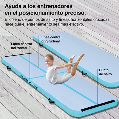Jowy Airtrack 300x100x10cm Colchoneta Inflable, Color Azul_1
