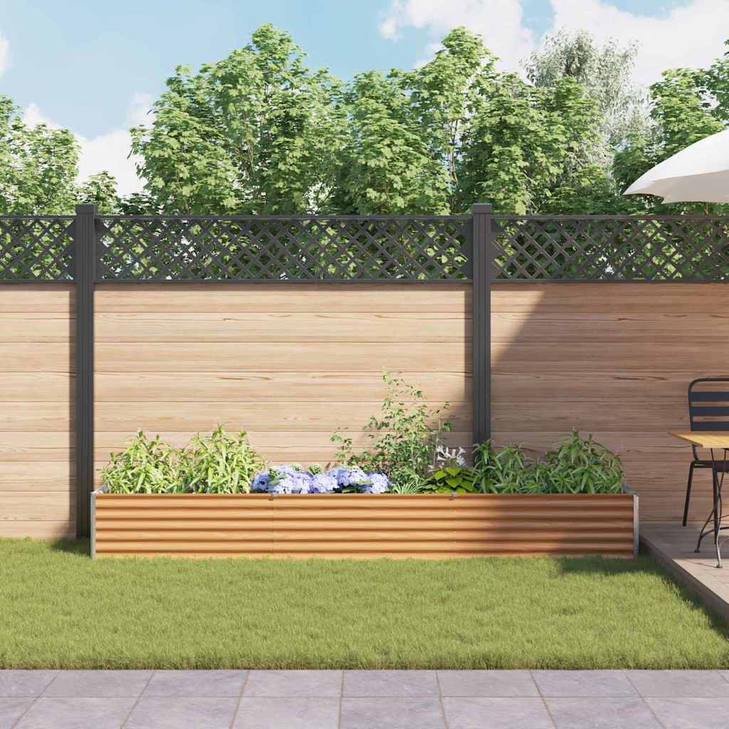 Arriate Elevado Marrón Claro 290 X 50 X 36 Cm Acero Galvanizado_3