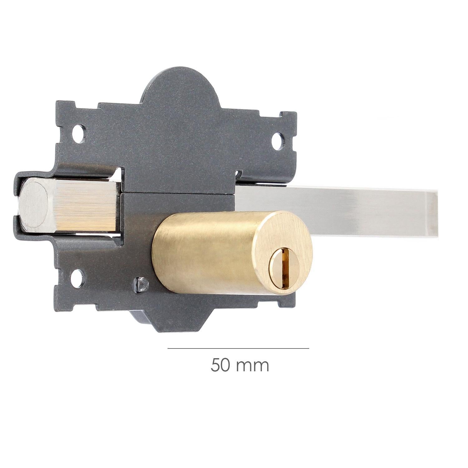 Cerrojo B-2 Llave 2 Lados Pasador De 183mm Cilindro Redondo De 50mm