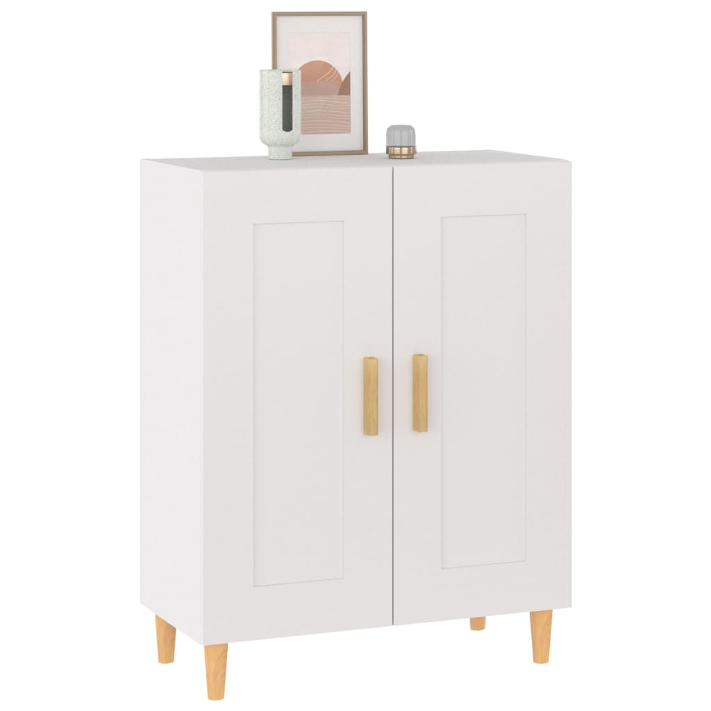 Aparador De Madera Contrachapada Blanco 69,5x34x90 Cm / Vetonek_4