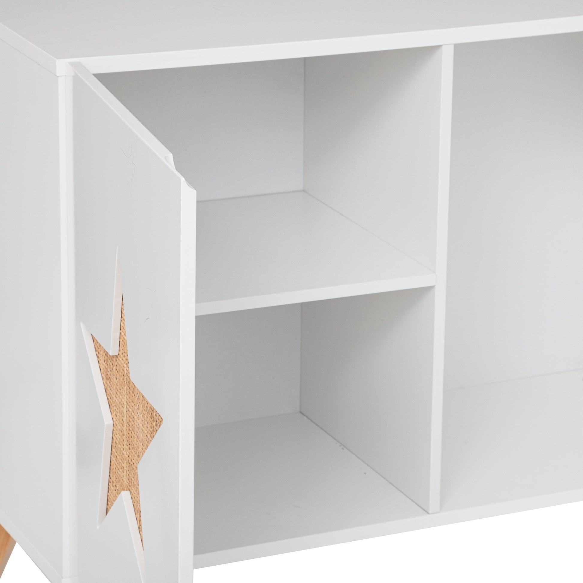 Mueble De Almacenaje Infantil estrella,blanco, 65x79 Cm_2