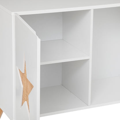 Mueble De Almacenaje Infantil estrella,blanco, 65x79 Cm_2